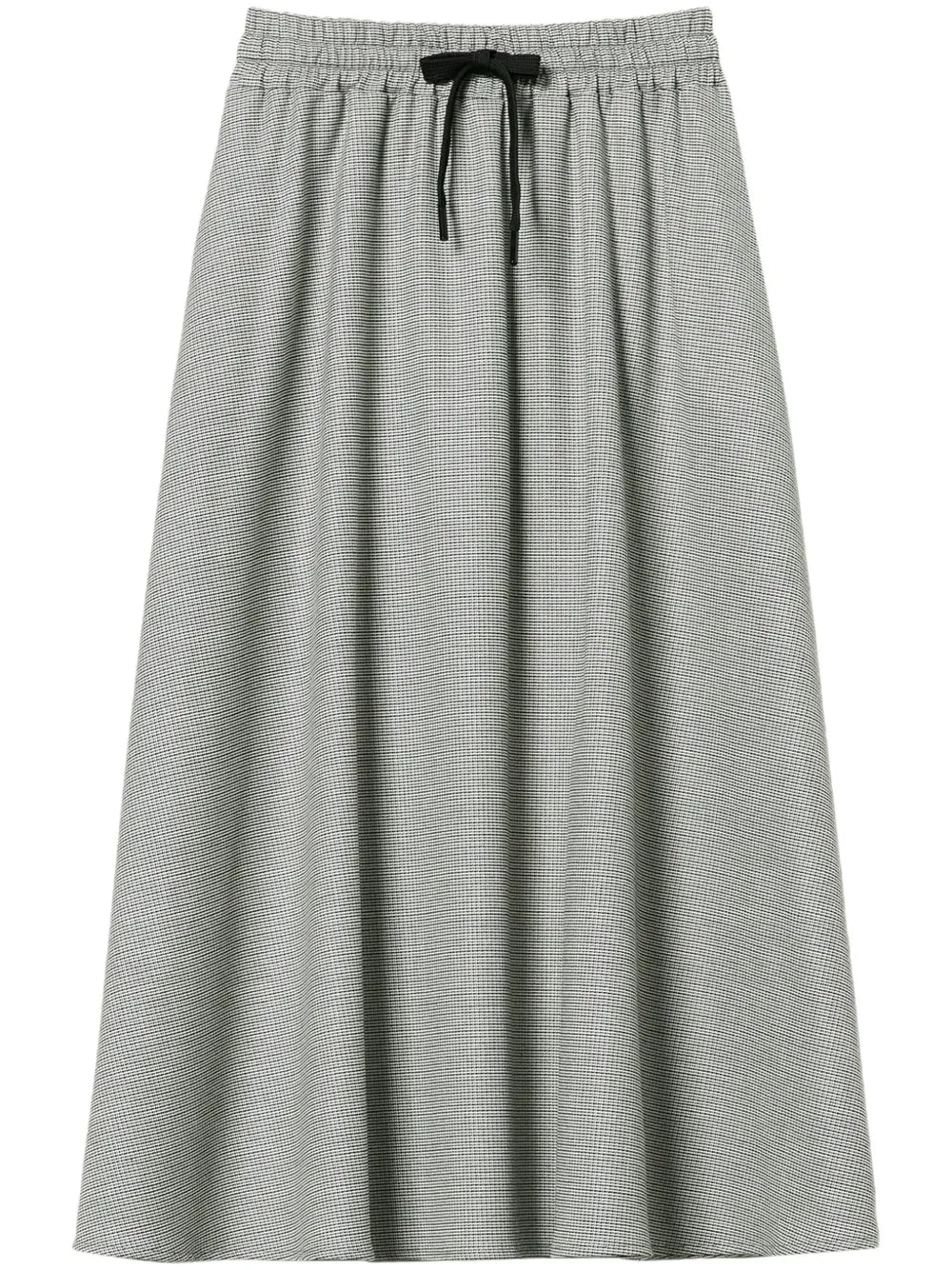 Houndstooth Midi Skirt