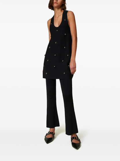 Flared Knitted Trousers
