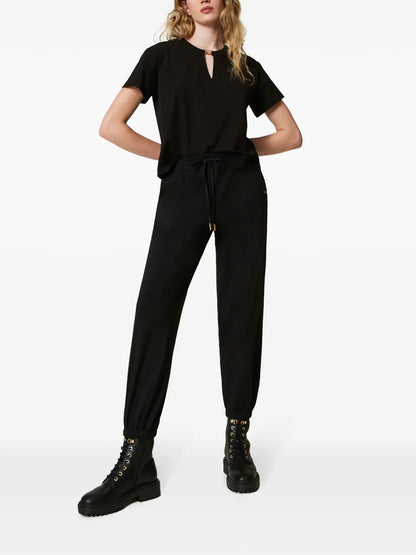 Satin-Trim Track Pants