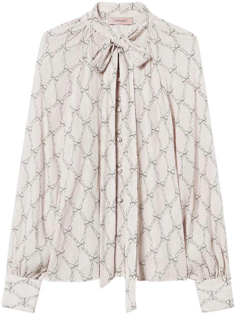 Graphic-Print Blouse