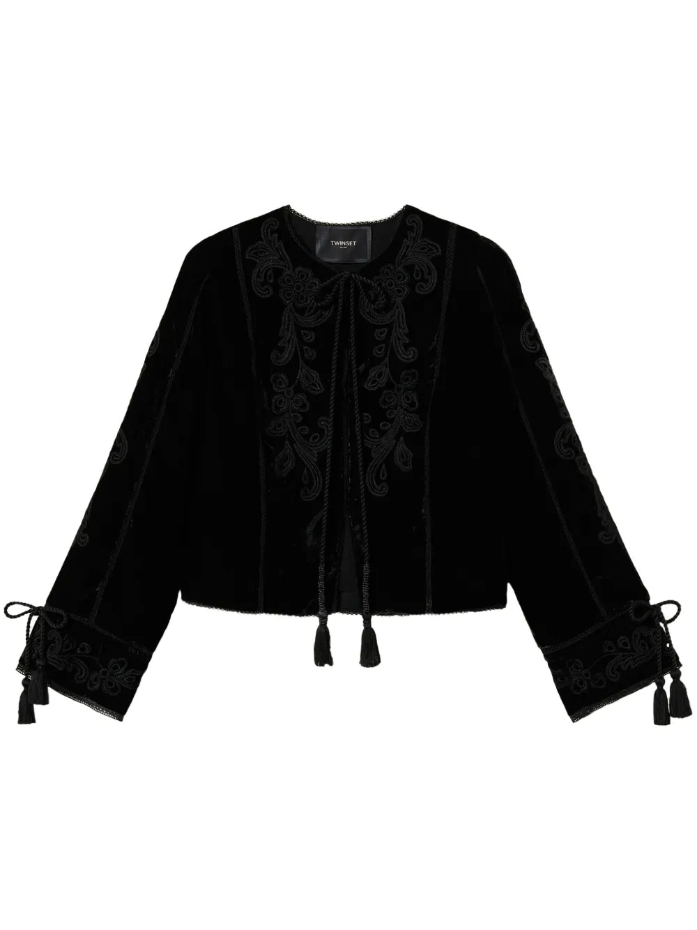 Embroidered Velvet Jacket