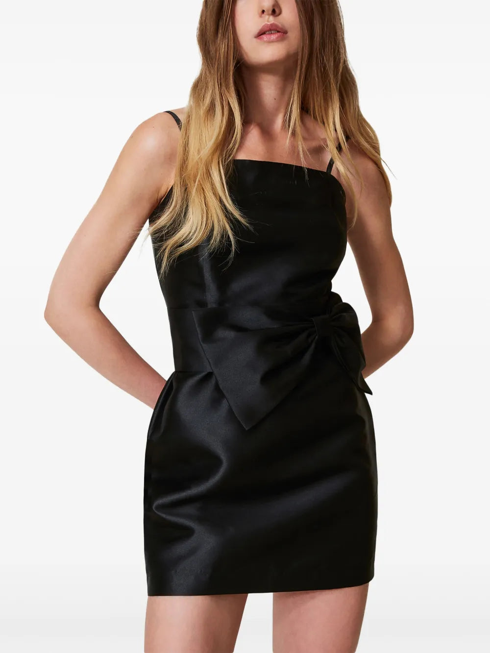 Bow-Detailing Mini Dress