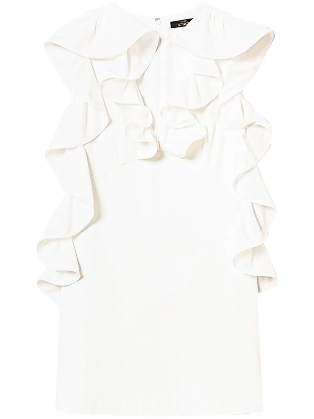 Ruffled V-Neck Minidress