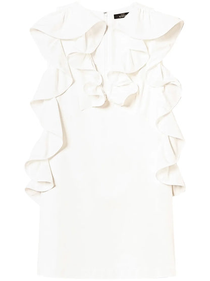 Ruffled V-Neck Minidress
