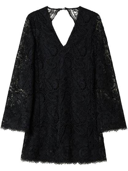 Macramé Lace Mini Dress
