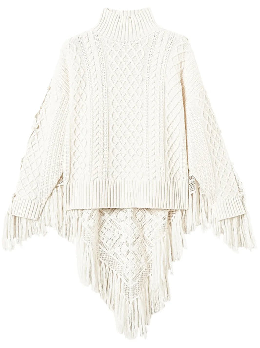 Scarf-Detail Sweater
