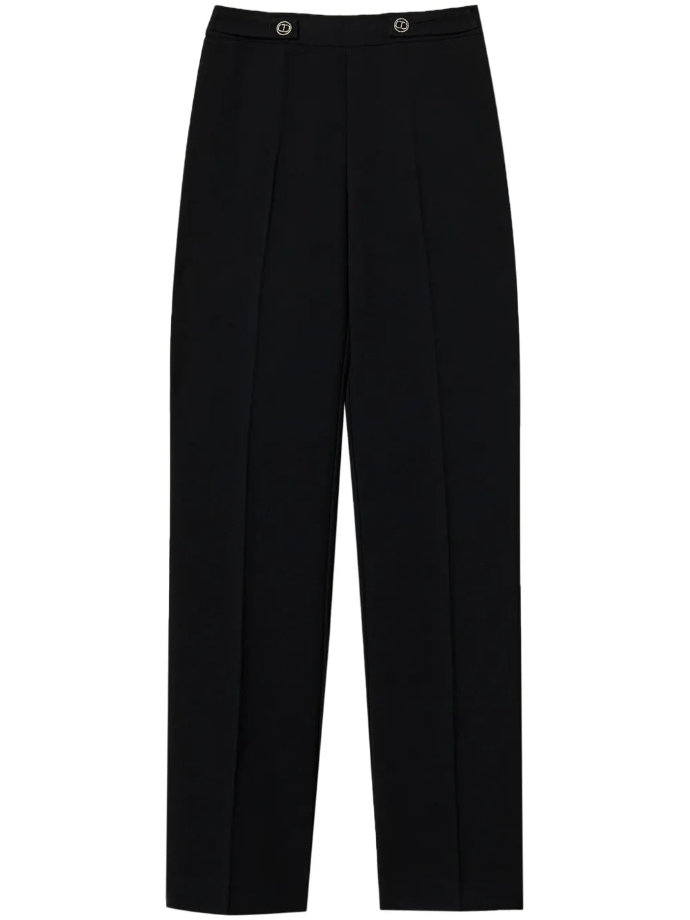 Straight-Leg Cady-Texture Trousers