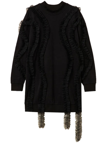 Ruffle-Detail Sweatshirt