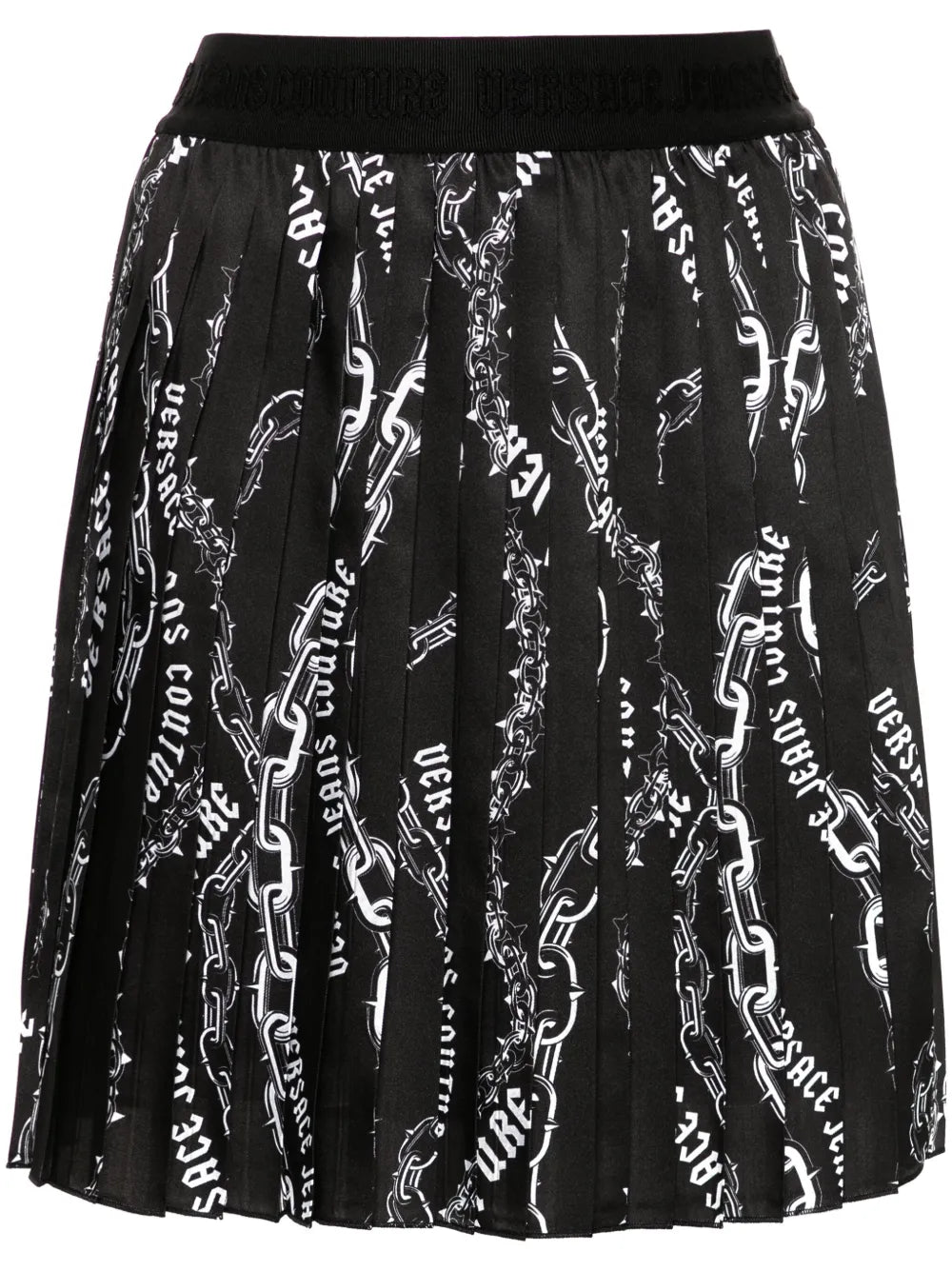 Logo-Chain Mini Skirt