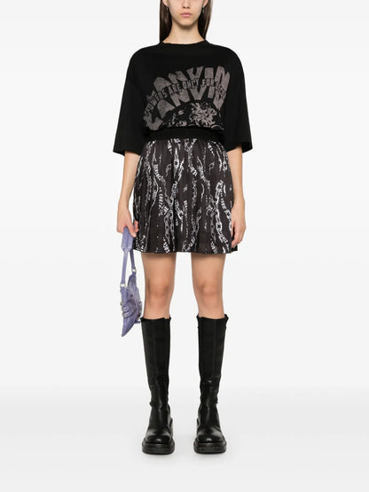 Logo-Chain Mini Skirt