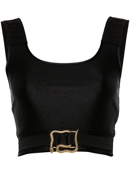 Logo-Straps Crop Top