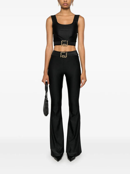 Logo-Straps Crop Top