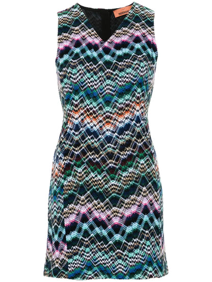 Interwoven-Design Mini Dress