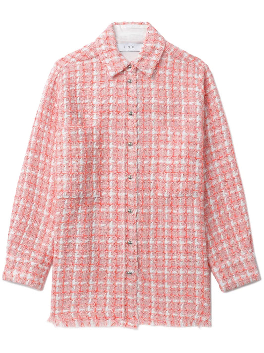Plaid-Check Tweed Shirt