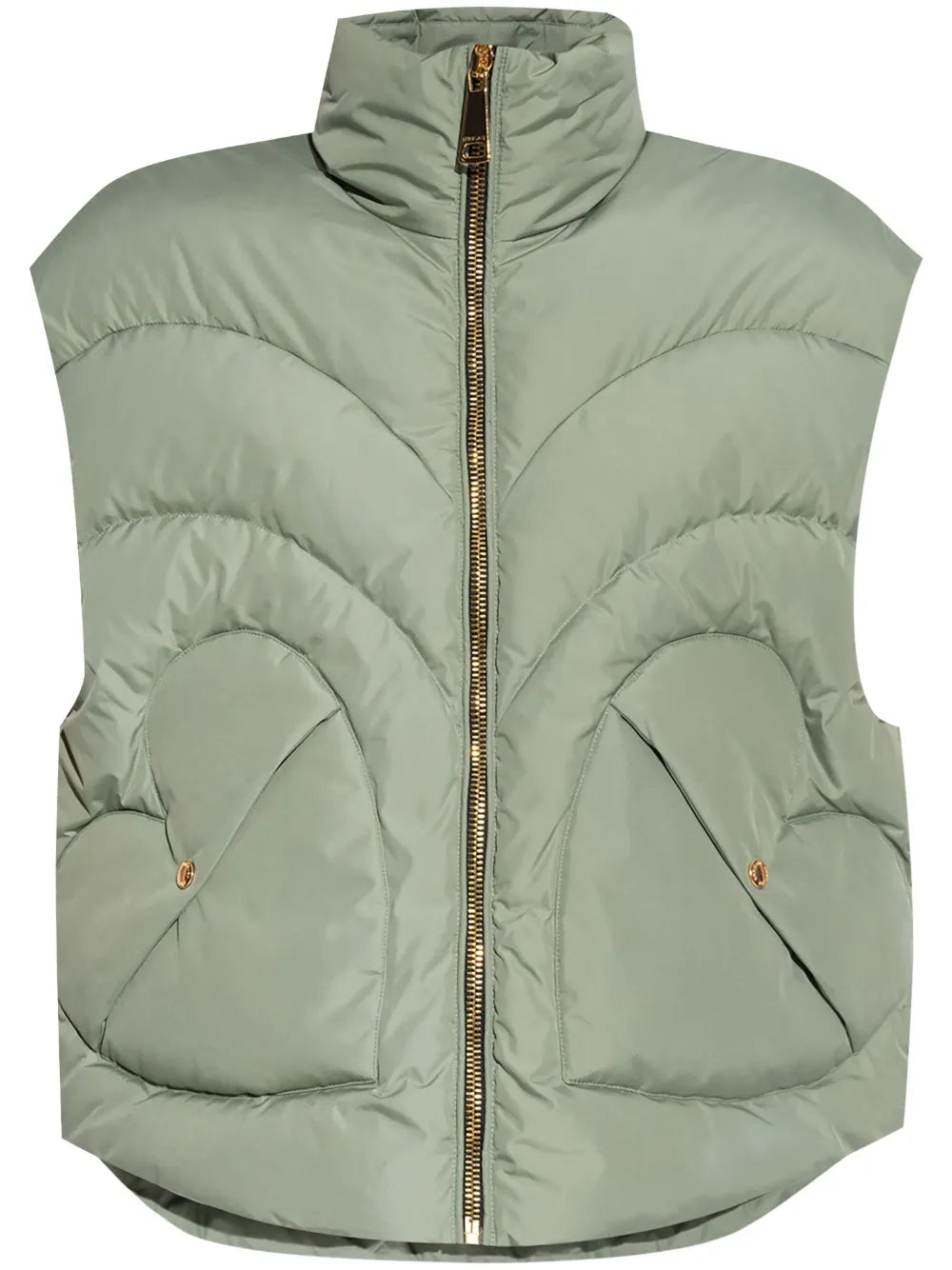High-Neck Vest Jacket