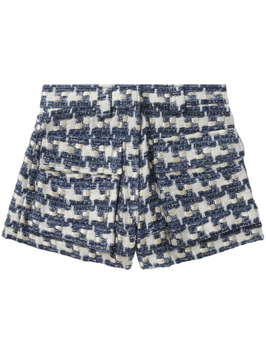 Tyana Lurex Tweed Mini Shorts