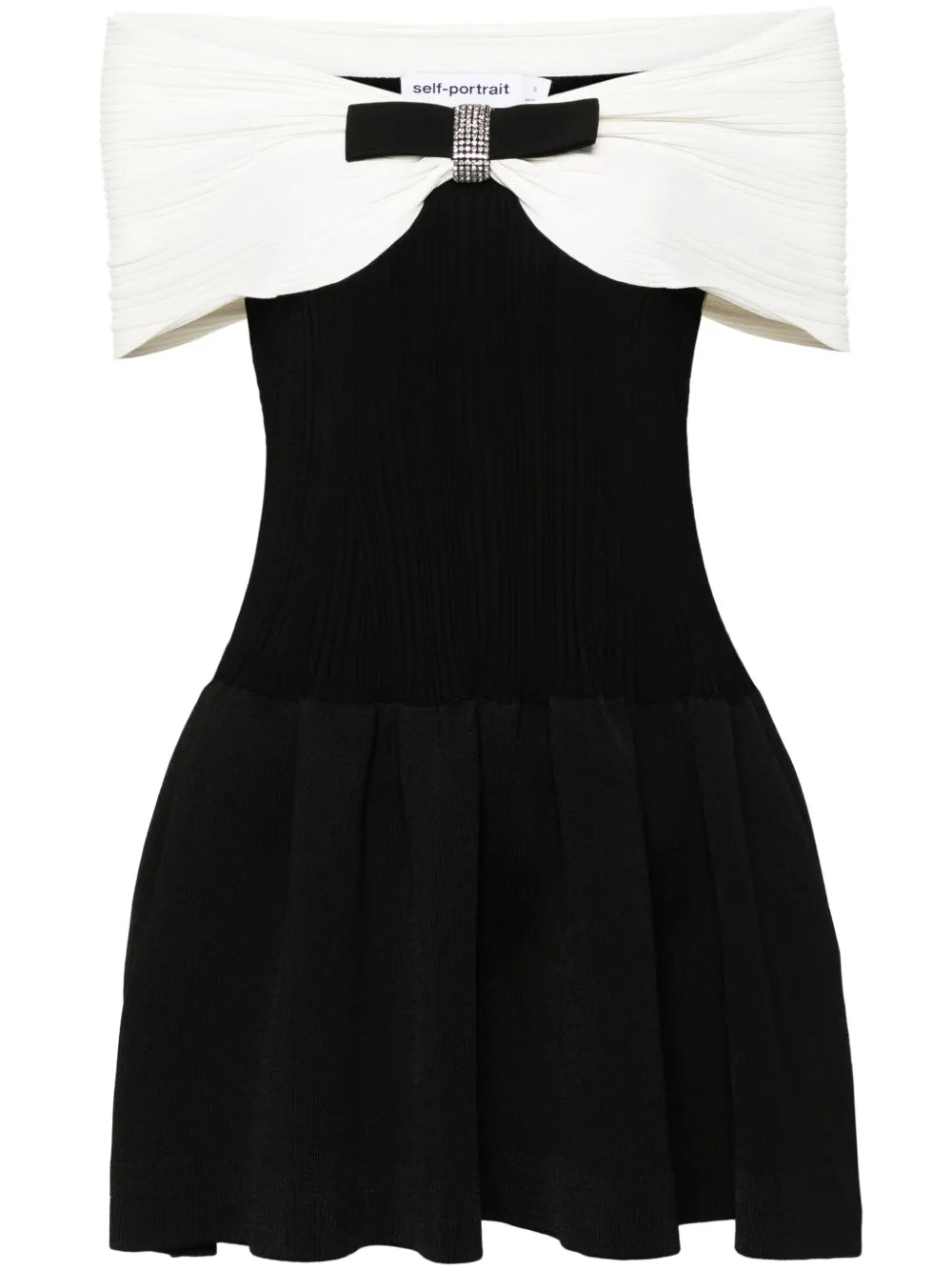 Bow-Detail Mini Dress