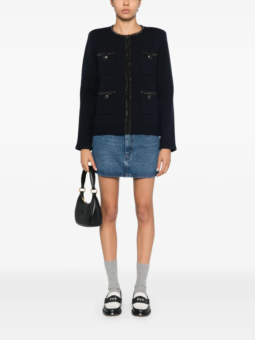 Embellished Knitted Cardigan