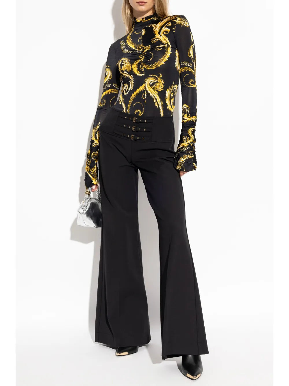 Decorative Buckle Trousers