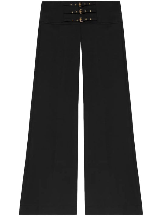 Decorative Buckle Trousers