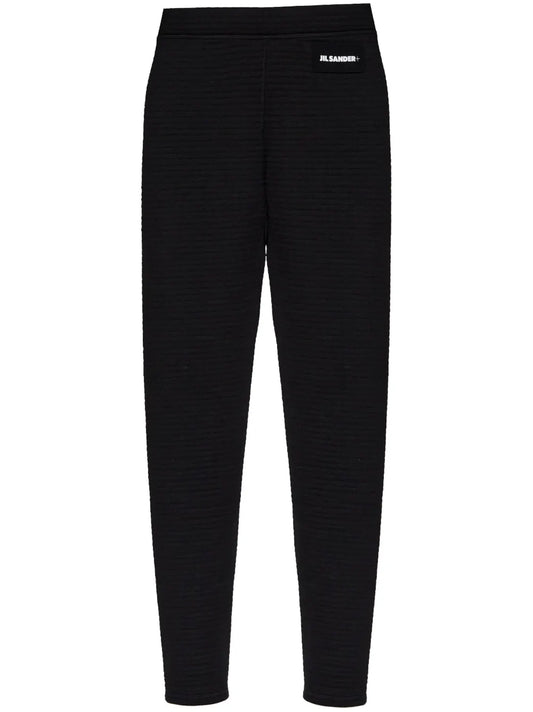 Logo-Patch Ribbed Leggings