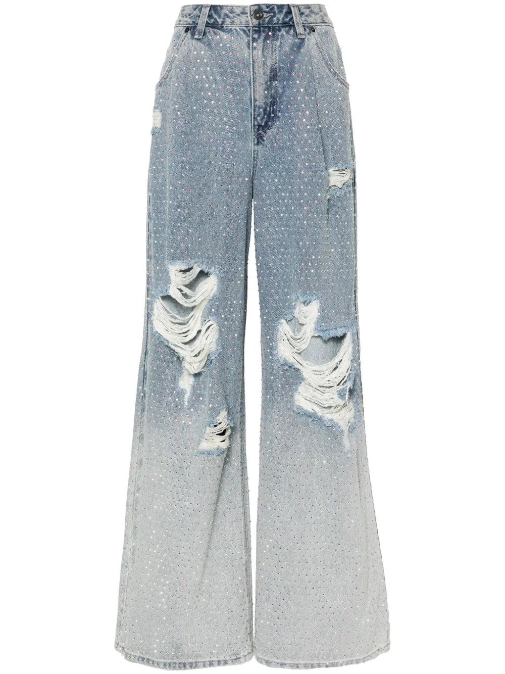 Rhinestone-Embellished Jeans