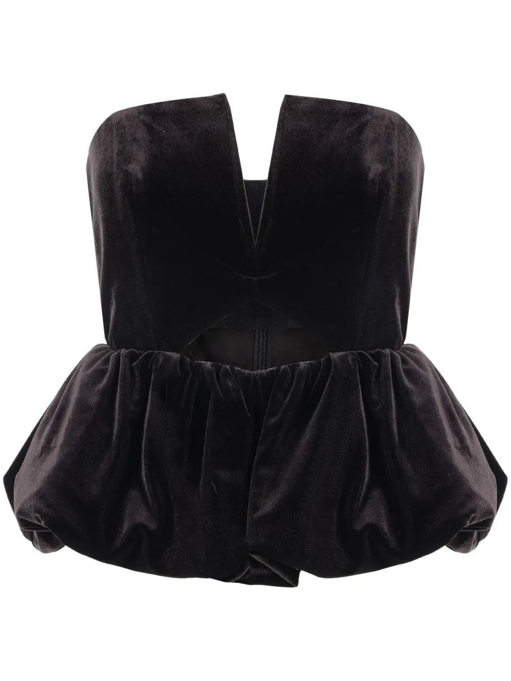 Velvet Puffball Top