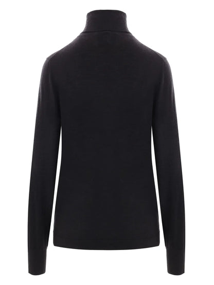 Roll Neck Knit T-Shirt