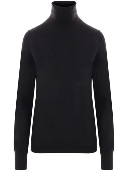Roll Neck Knit T-Shirt