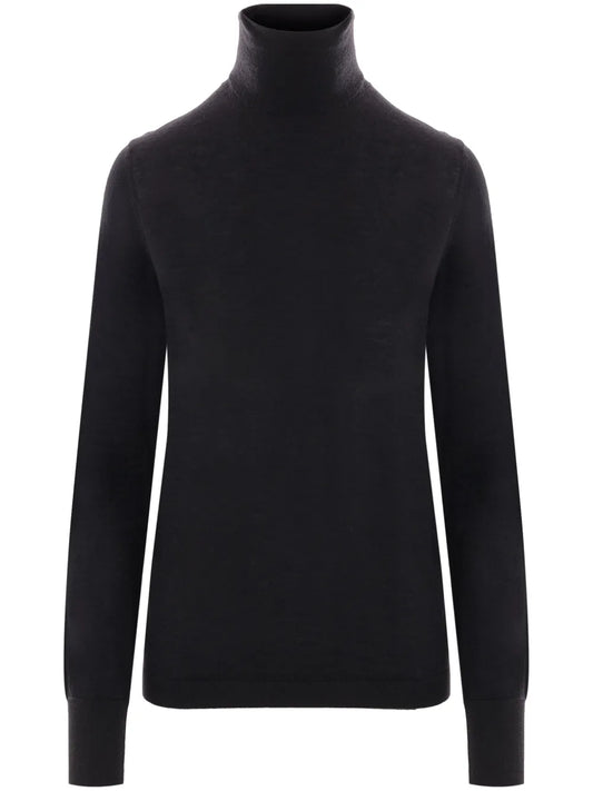 Roll Neck Knit T-Shirt