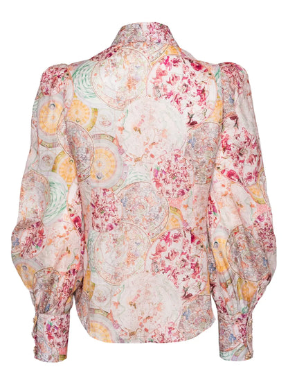 Aurora Puff-Sleeve Blouse