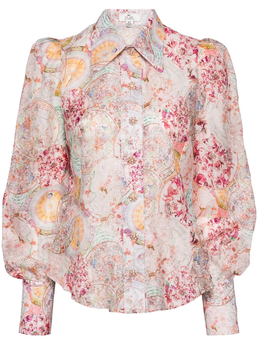 Aurora Puff-Sleeve Blouse