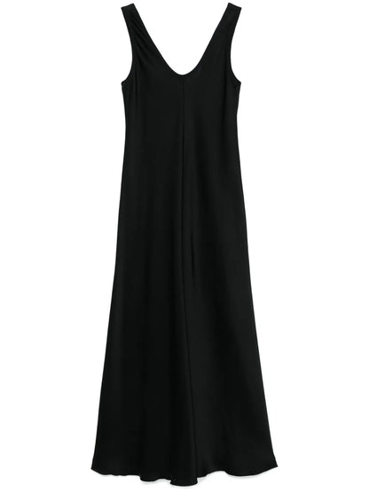 Satin Flared Dress