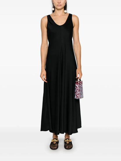Satin Flared Dress