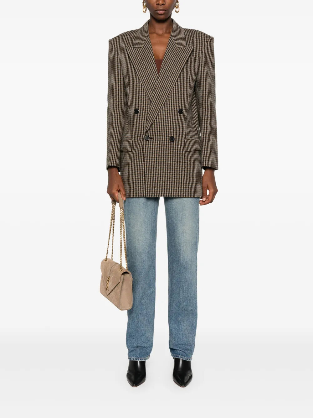 Checked Blazer