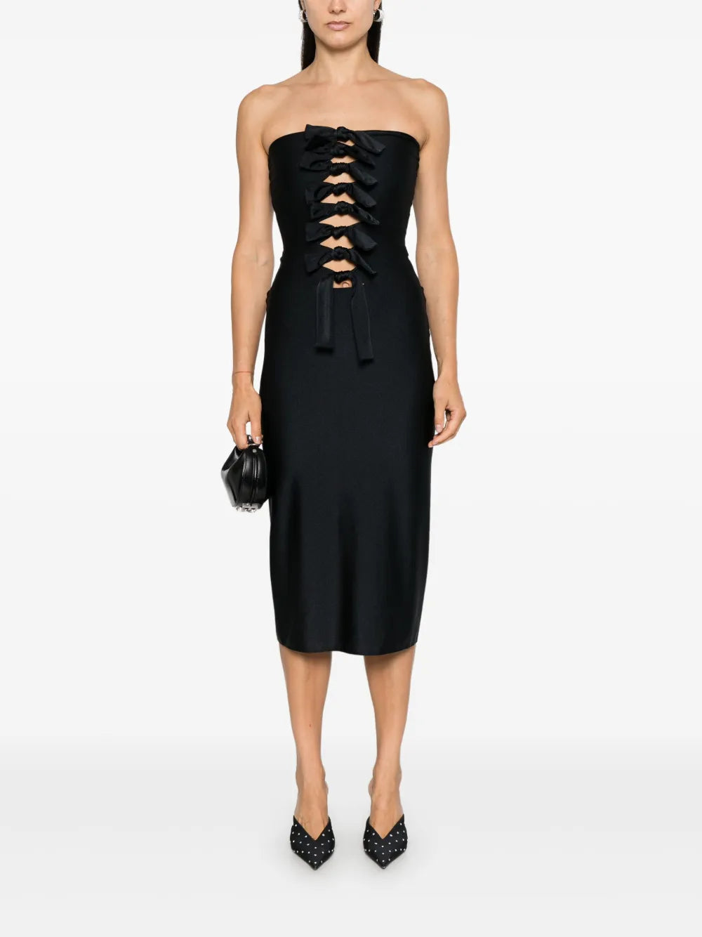 Knot-Detail Jersey Dress