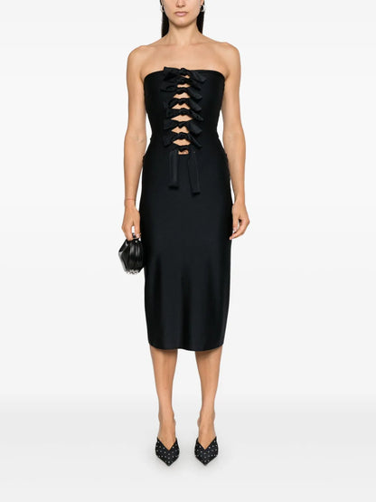 Knot-Detail Jersey Dress