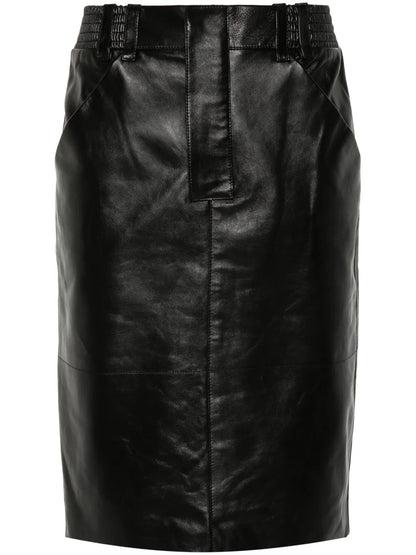 Leather Pencil Skirt
