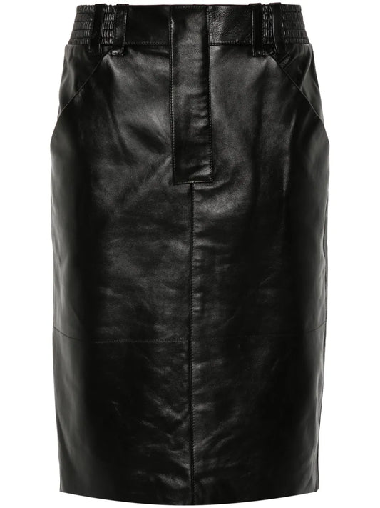 Leather Pencil Skirt