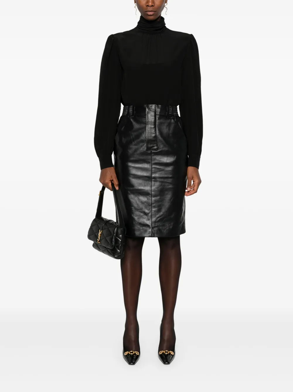 Leather Pencil Skirt