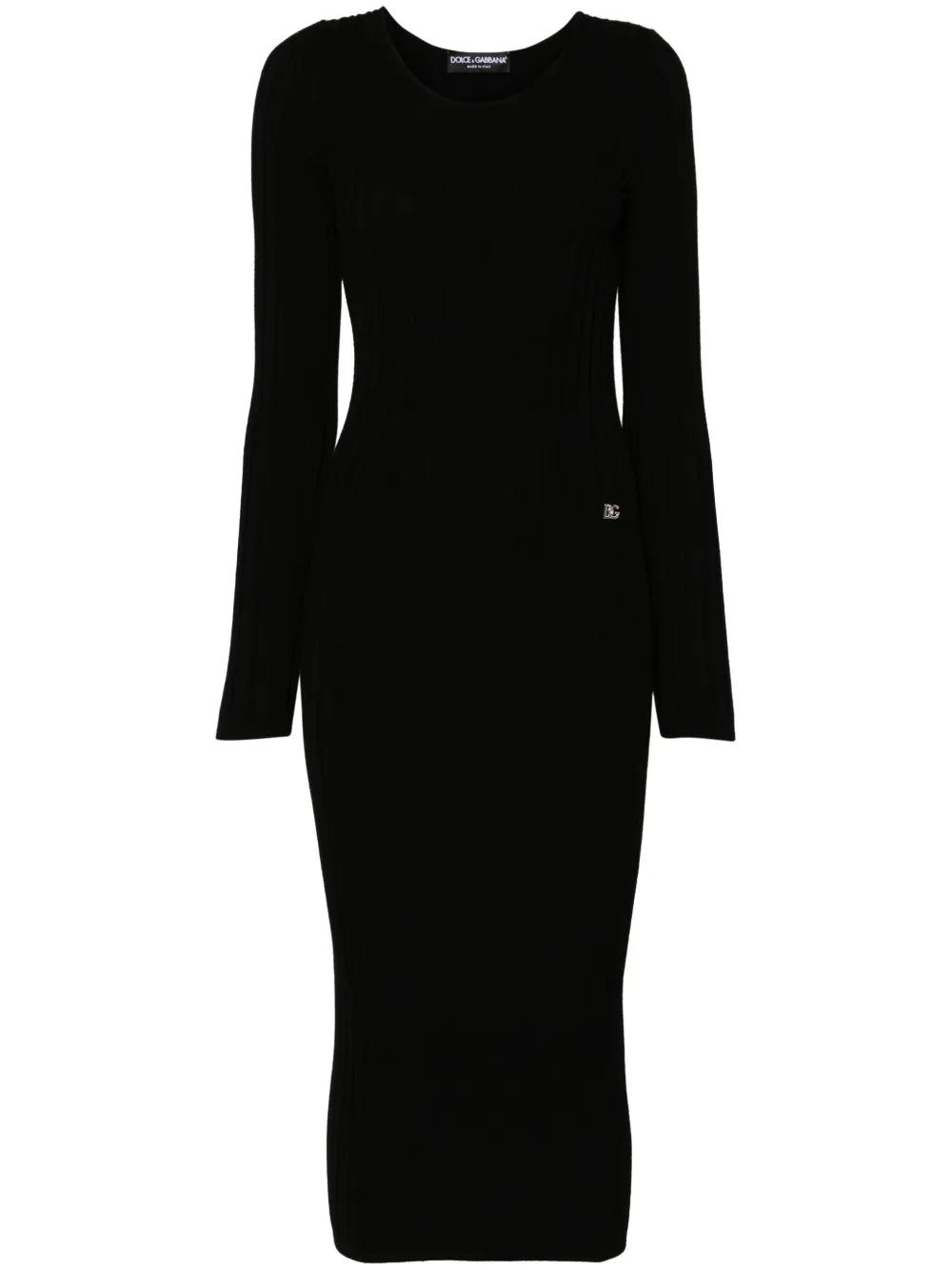 Logo-Lettering Midi Dress