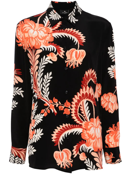Floral-Print Shirt