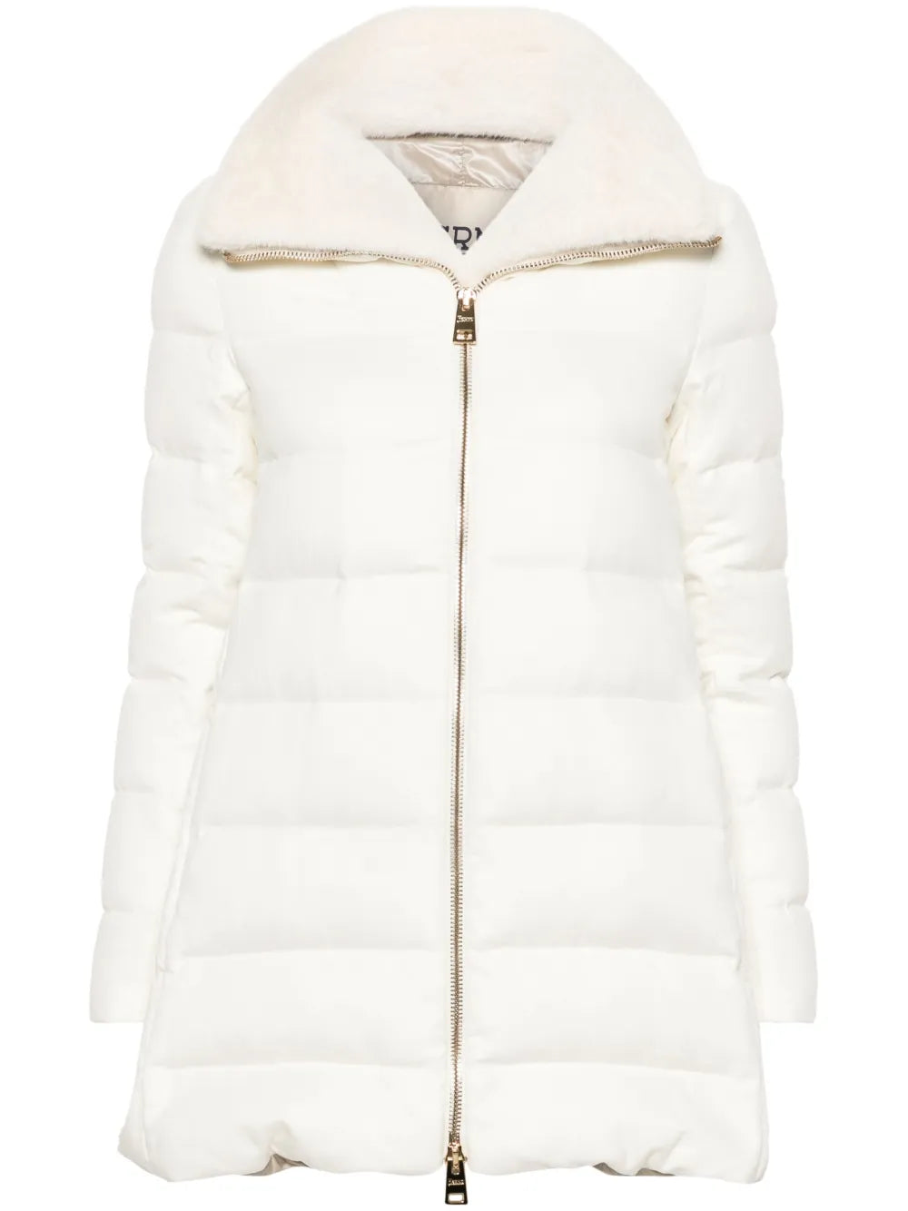 Padded Zip-Fastening Coat