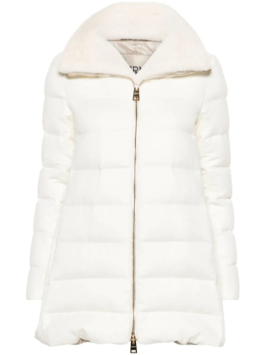 Padded Zip-Fastening Coat