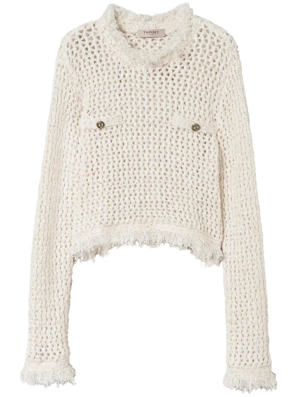 Jacquard Mesh Jumper