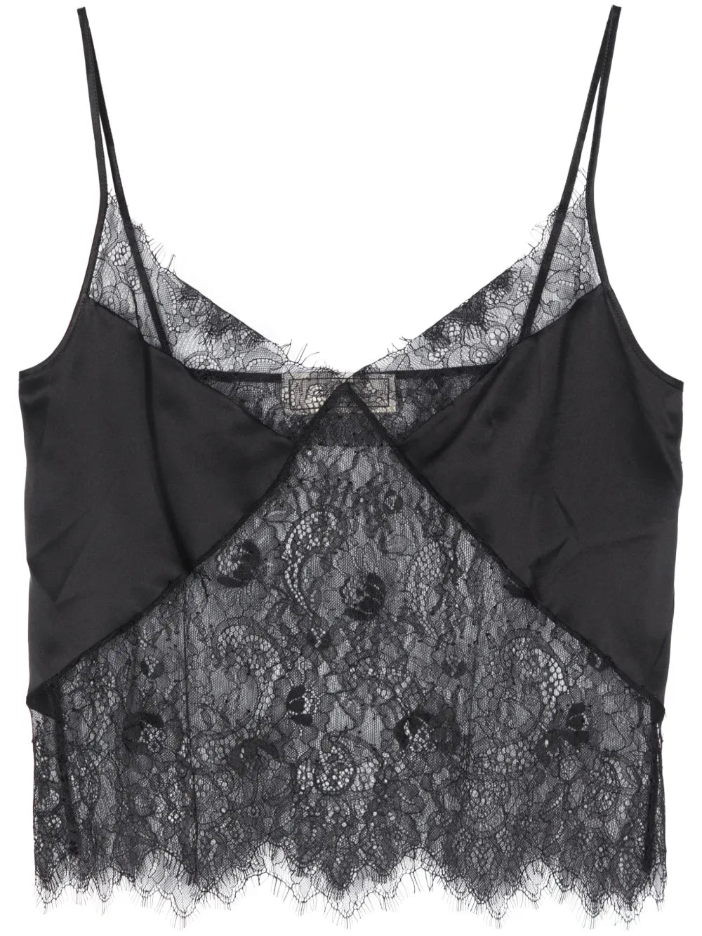 Scallop-Hem Lace Top