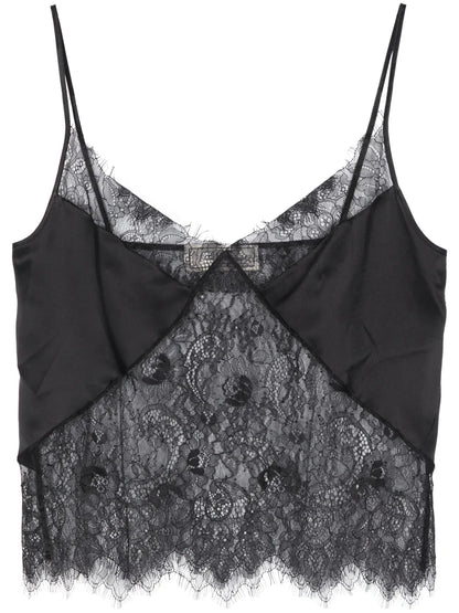 Scallop-Hem Lace Top