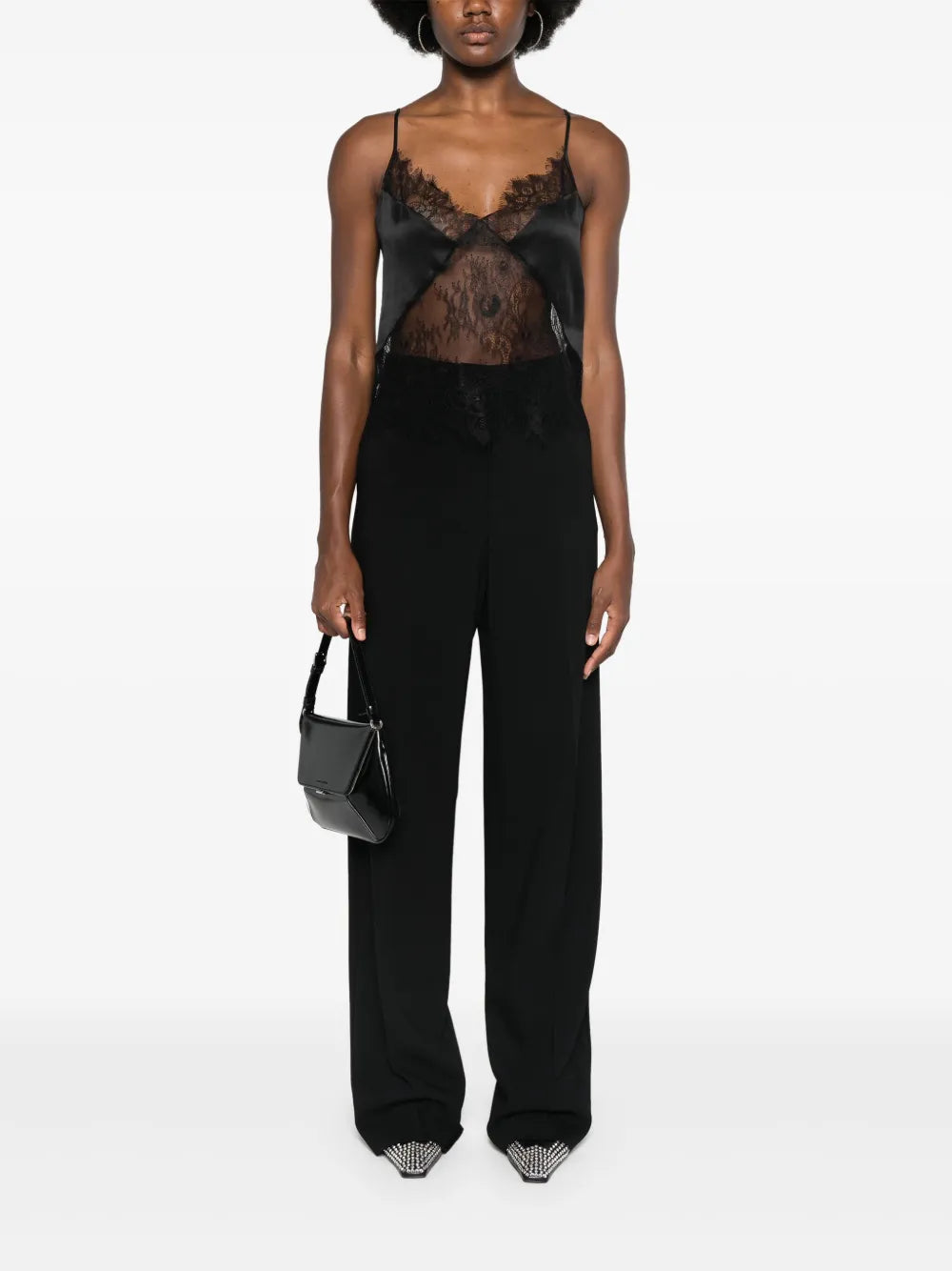 Scallop-Hem Lace Top