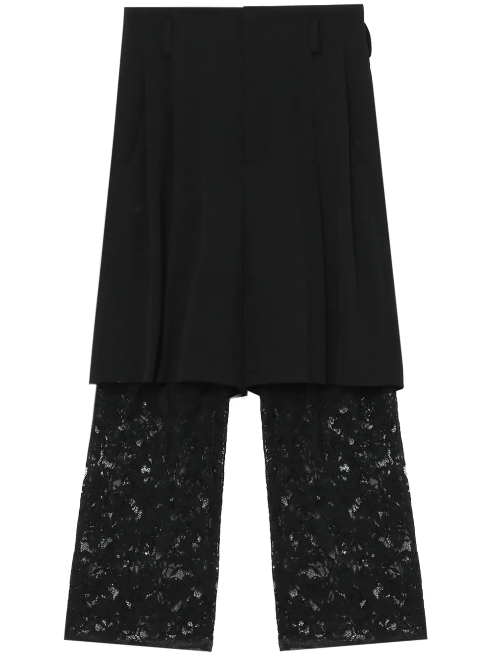 Layered Wool Trousers