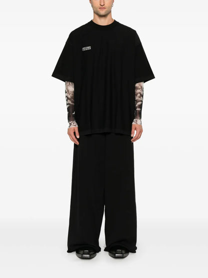 Wide-Leg Track Pants